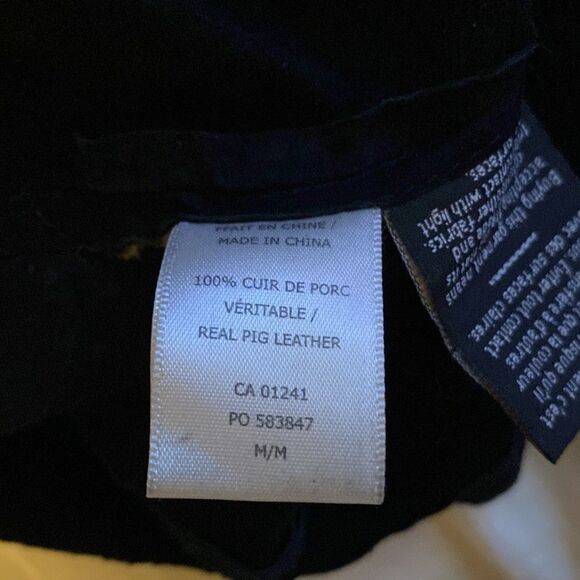 🌷 Twik Simons 🌷 Black Suede Leather Snap Button Short Skirt - Picture 7 of 7